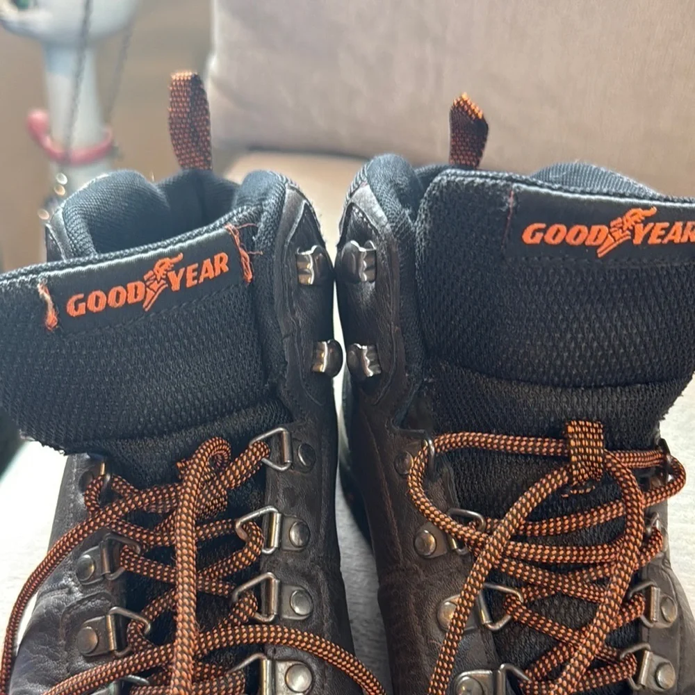 Rugged Black and Orange Boots for Outdoor Adventures